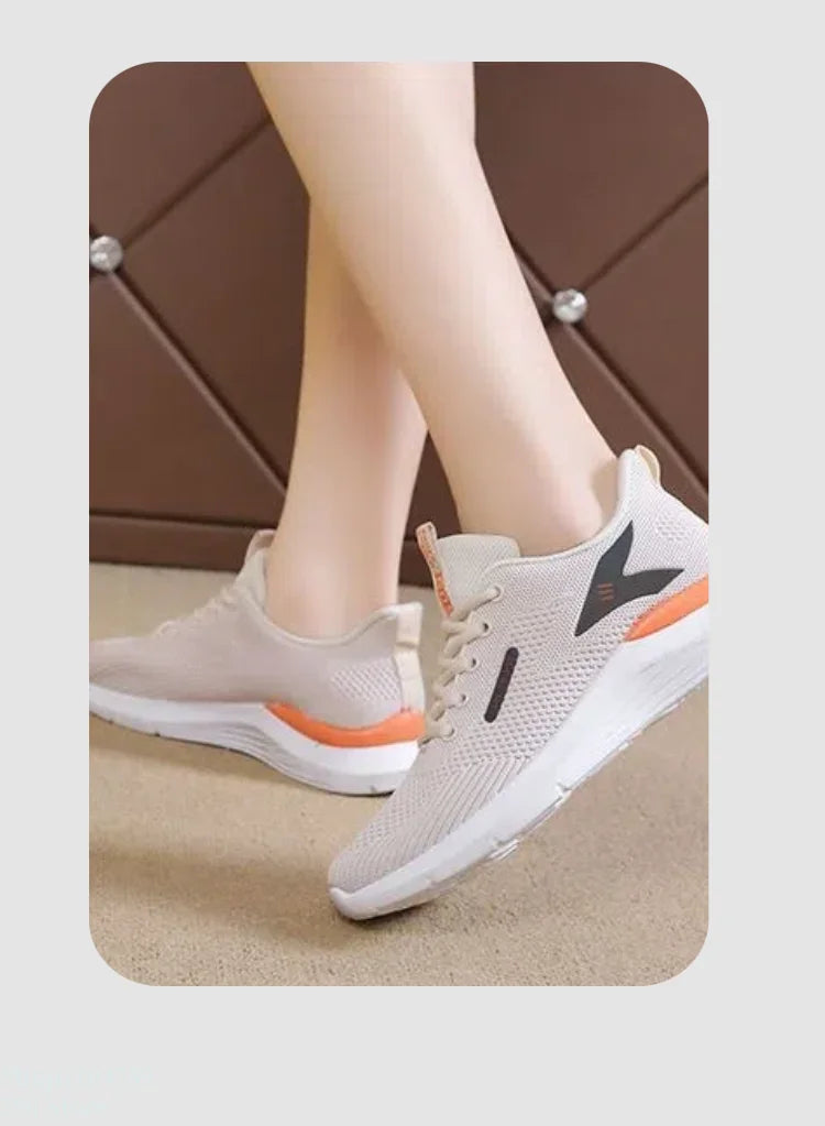 The women's walking shoes have a soft and slip-resistant sole making them perfect for stylish runners.Breathable and comfortable