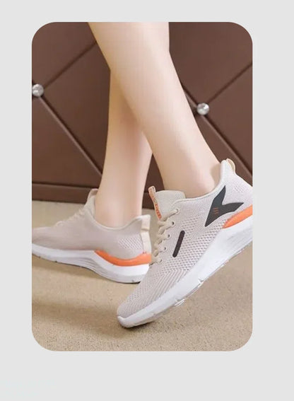 The women's walking shoes have a soft and slip-resistant sole making them perfect for stylish runners.Breathable and comfortable
