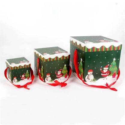 Christmas Gift Boxes Outdoor Present Decoration Under The Tree Package For Indoor Holiday Party Wedding Home Ornament Decor