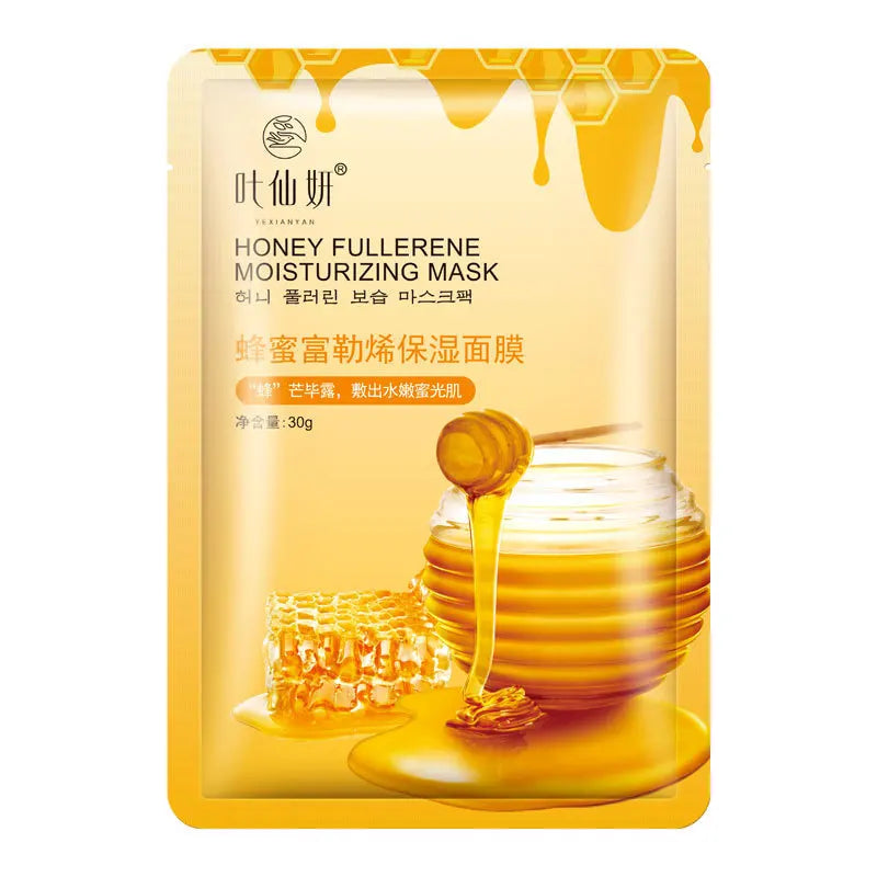 12 Pieces Blueberry Facial Masks Aloe Cucumber Peach Fresh Fruit Moisturizing Face Mask Sheets for Beauty Facial Skin Care