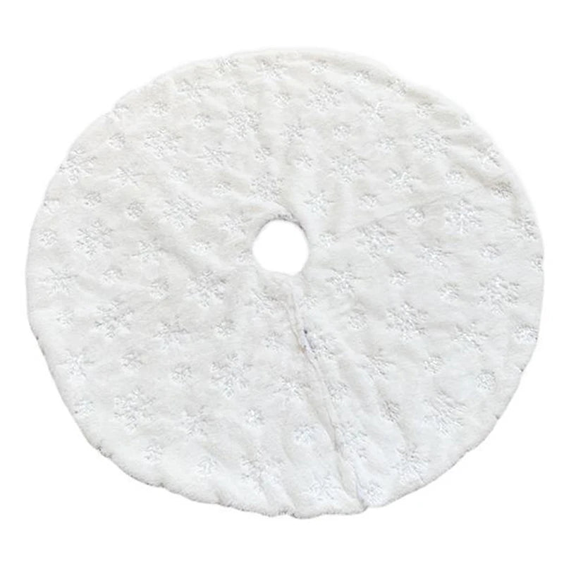 Christmas Tree Skirt Mat Under The Tree Christmas Decorations For Home Snowflake 78/90/122cm New Christmas Tree Foot Carpet