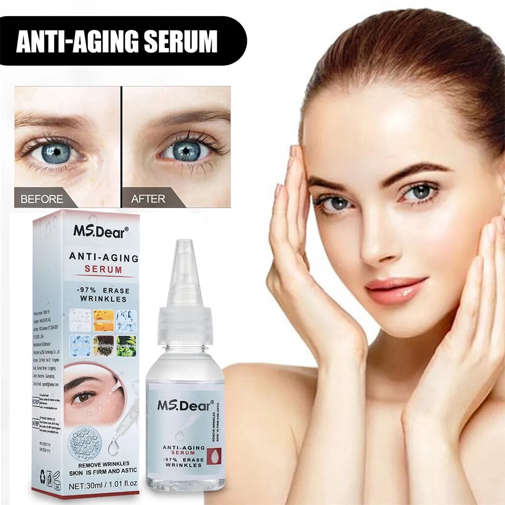 Deep Cleansing Anti-Wrinkle Serum 30ML Vitamin C Anti-aging Firming Skin Fade Fine Lines Easily Absorbed hydrated Tightened