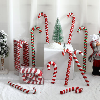 Christmas Decoration Red Christmas Candy Canes Christmas Tree Hanging Pendants Xmas New Year Home Decorations Kids Toys Navidad