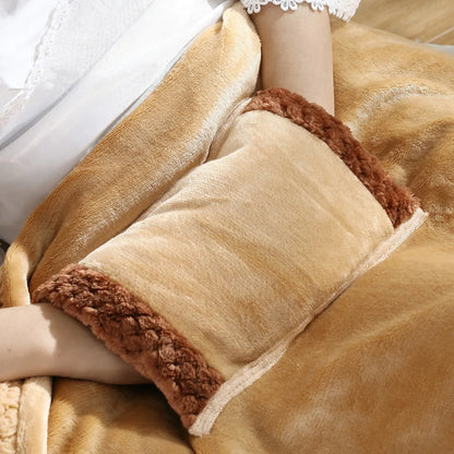 USB Electric Blanket Hand Knee Feet Lap Legs Warmer Soft Heating Blanket Shawl Heater Carpet Winter Heated Blanket 80x60cm