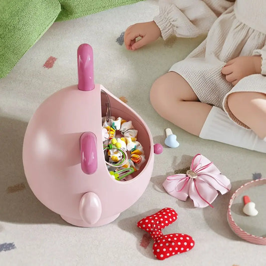 Labubu  New Multifunctional Desktop Storage Box Rabbit with Lid Stationary Storage Dustproof High-capacity Hair Accessories