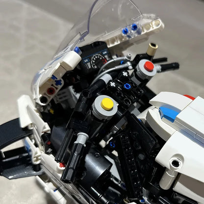 In stock Technical Motorcycle Motorbike Moc Modularize Create Ideas Building Blocks Model Toy Gift 1872pcs 42130