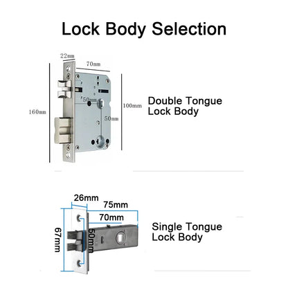Tuya App Electronic Digital Smart Door Lock Biometric Fingerprint Password Remote Unlocking Keyless Office Apartment Door Lock