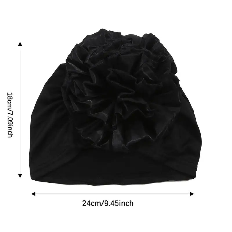 Women's Hats Spring Summer Floral Beanie Hat Muslim Stretch Turban Hat Cap Hair Loss Headwear Hijib Cap