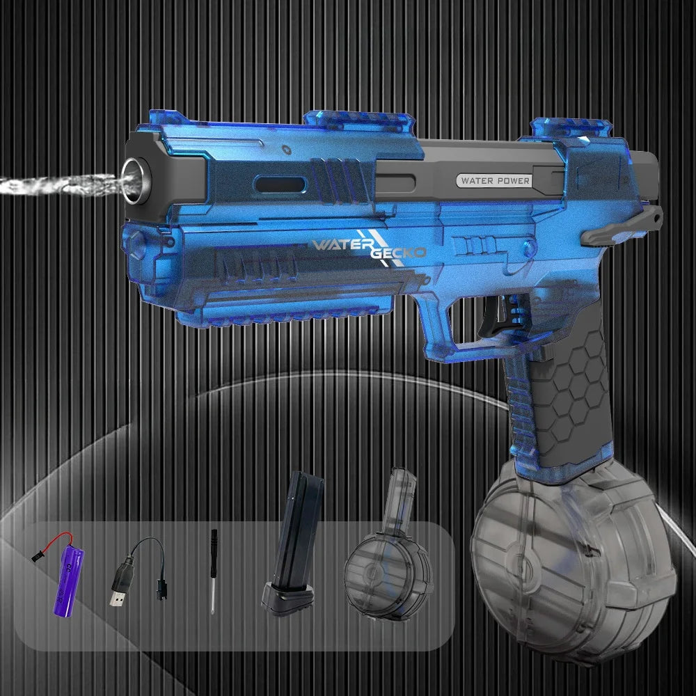 Soaker Blasters Gun For Kids Electric Water Guns Waterproof High Capacity With Drum Toy Water Squirt Summer Outdoor Toy