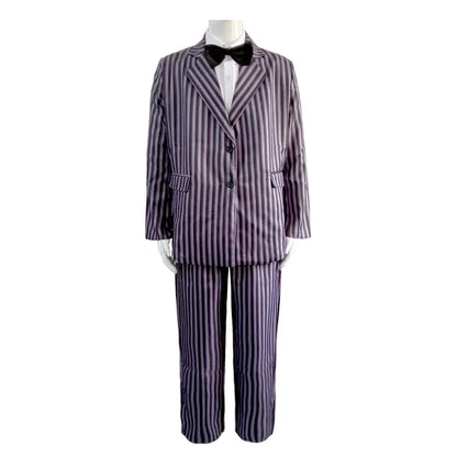 Gomez Addams Cosplay Anime Morticia Costume Dress Halloween Carnival Outfit Adult Kid Coat Shirt Pant Tie Suit Party Uniform