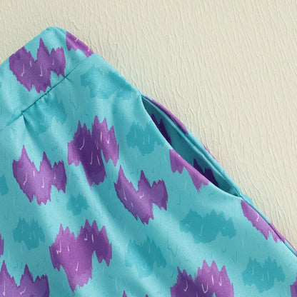 Baby Boys 1st Birthday Outfits Dinosaur Print Short Sleeve Bodysuit and Pants 2Pcs Clothing Set for Toddler Boys Party Wear