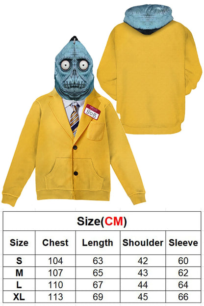Movie Juices Costume Disguise BOB Cosplay Fantasy Mask Clothing Hoodie Adult Men Roleplay Fantasia Outfits Male Halloween