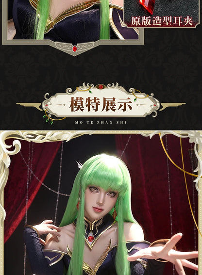 2025 New CC Cosplay Costume Halloween Christmas Role Playing C Geass Mooyiyi cos Queen Dress Gorgeous and elegant 1:1 restore