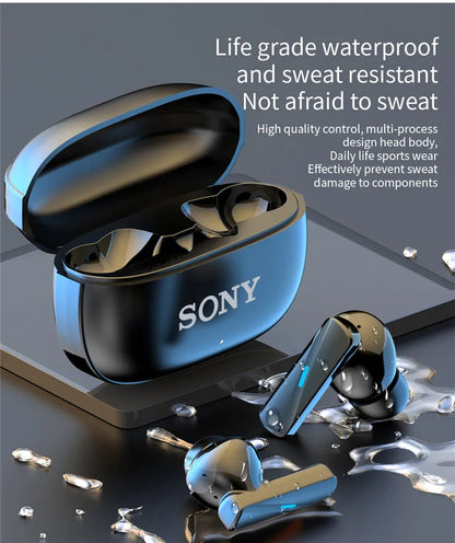 Sony True Wireless Bluetooth Earphones & Headphones In-ear Earplugs Waterproof Fitness Motion Music Hedset Flip Cover Earphone