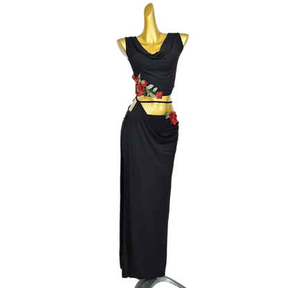 New Belly Dance Costume Set for Women's High end Sexy Rose Embroidery Practice Set Adult Oriental Dancing Clothing