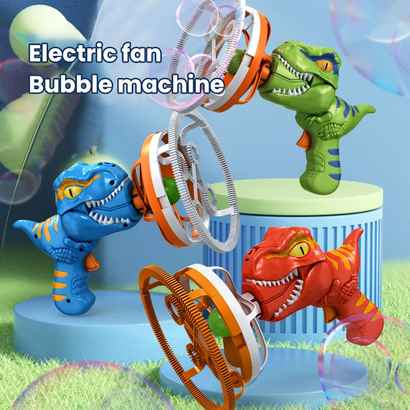 Kids Electric Bubble Machine Soap Bubble Portable Giant Dinosaur Bubble Blower Children Bubble Gun Maker Children Birthday Gift