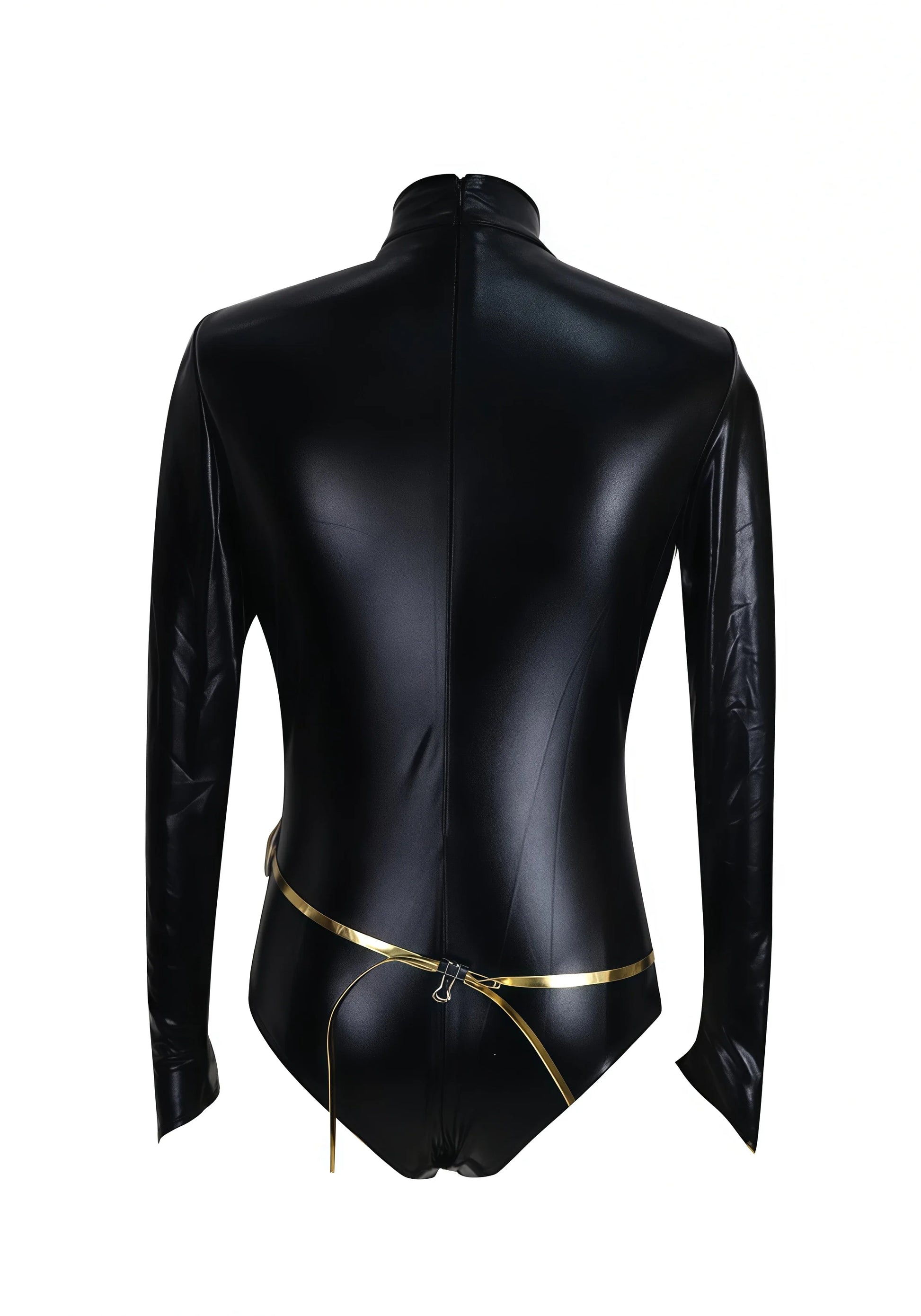 Raven Teen Titans cosplay costume for women featuring a sleek black design and elegant back detail