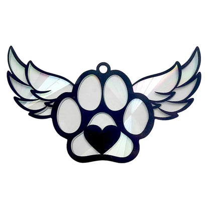 Dog Suncatcher Ornament Pet Sun Catcher For Windows Dog Memorial Suncatcher Acrylic Dog Window Ornament For Pet Lover For
