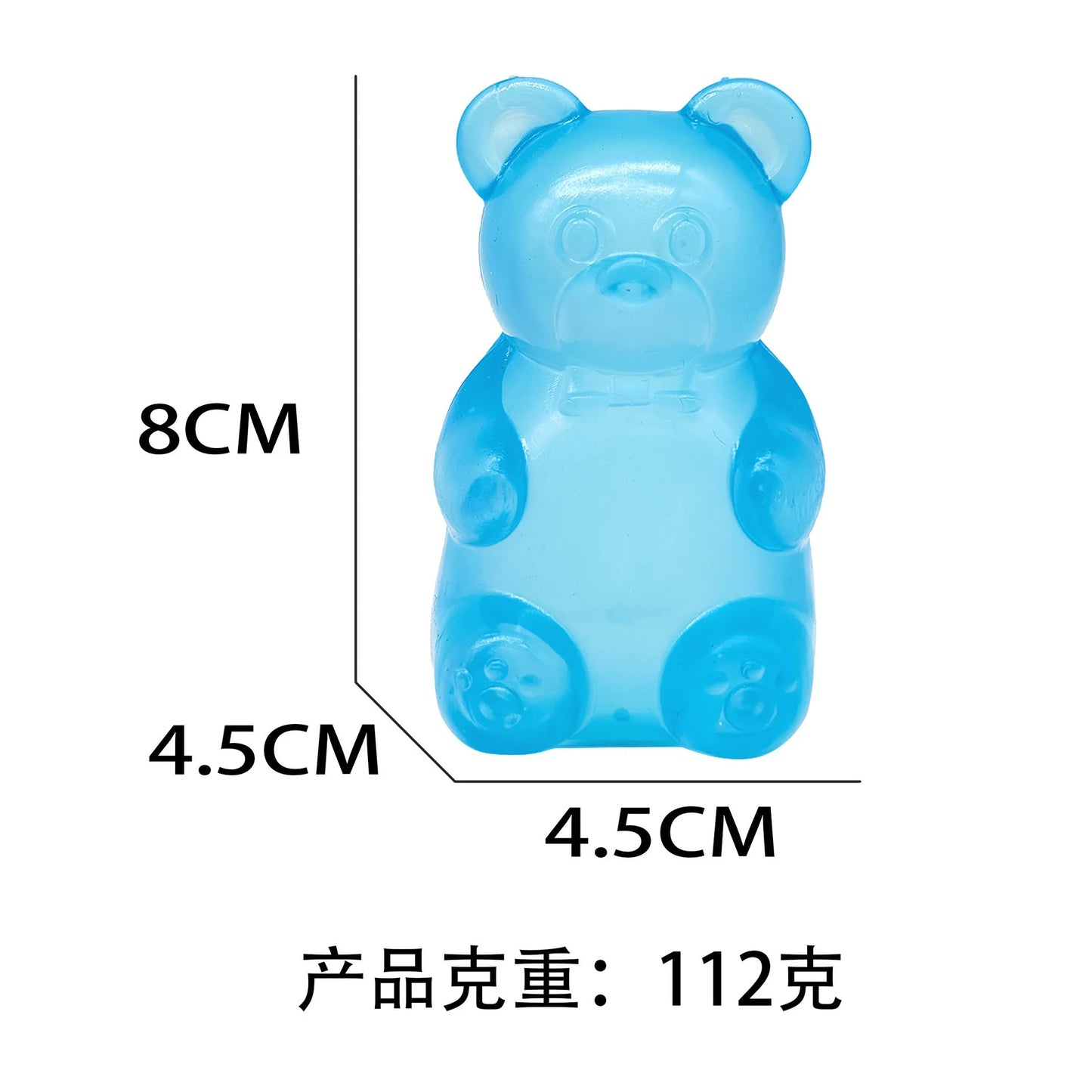 Needoh Little Bear Squeeze Stress Relief Cube Pressure-Relief Anxiety Sensory Tool Slow-Rebound Focus Desk Educational Gadget