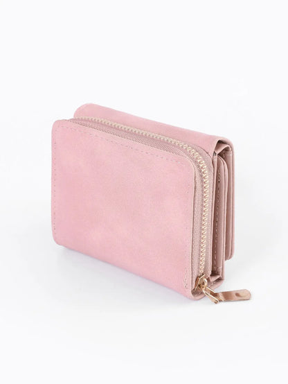 1pc Ladies' Short Wallet Suitable For Work & Business ID Card Credit Card For Christmas Gift For Young Girls Women White-Collar