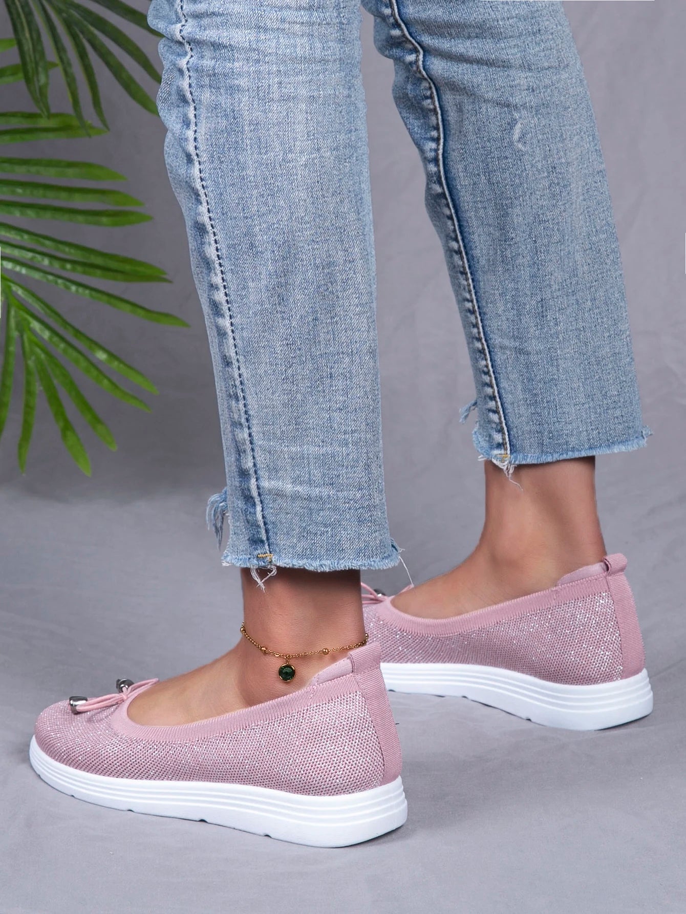 Spring new women's sports shoes, fashionable, breathable, lightweight, non-slip, wear-resistant, casual sports shoes, flat shoes