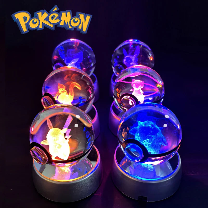 EtherealBe Pokemon 3D Crystal Ball Night Light
