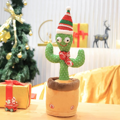 33cm Cactus Plush Toy Dancing Talking Cactus Lifelike Toy Kawaii Plush Glowing Cactus Doll Decoration Christmas Gift Collection