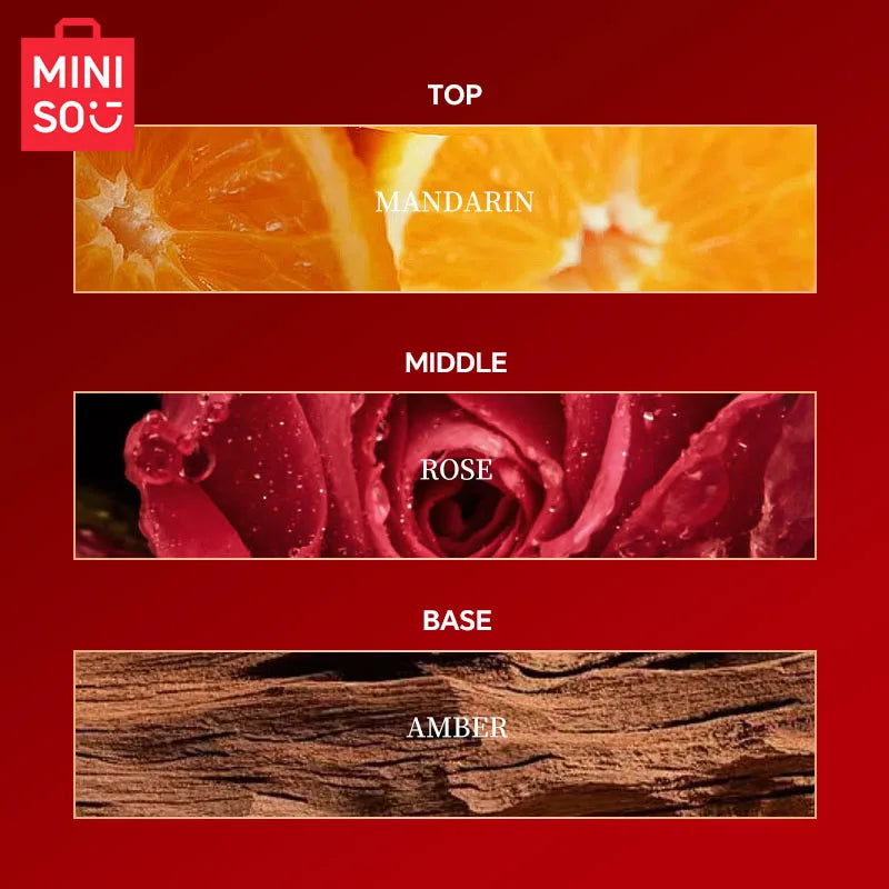 MINISO ROSE SECRET Women Perfume Original Luxury Floral Fruity Eau De Toilette Designer Fragrance For Woman Body Spray 30ml