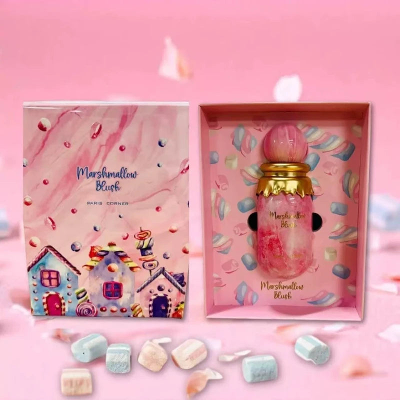 100ml Unisex Perfume Sweet Marshmallow Fruity Scent with Warm Musk Candy Notes for Girls Daily Wear Long Lasting Fragrance
