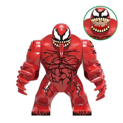 Building Blocks Marvel Transformation Figures Big Goblin Spiderman Iron Man Venom Captain Hawk Deadpool Technic Armor Gift Toys