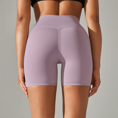 Summer Women Yoga Shorts Naked Feel Sports Shorts  Fitness Tights High Waist Gmy Running Push Up Clothes Workout Cycling Shorts