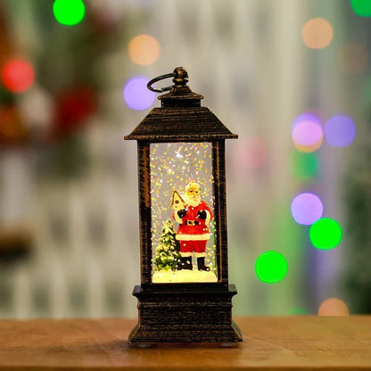 Christmas LED Candle Lantern Decorative Holiday Light Creative Tabletop Decor for Kids Window Display Festive Home Decoration