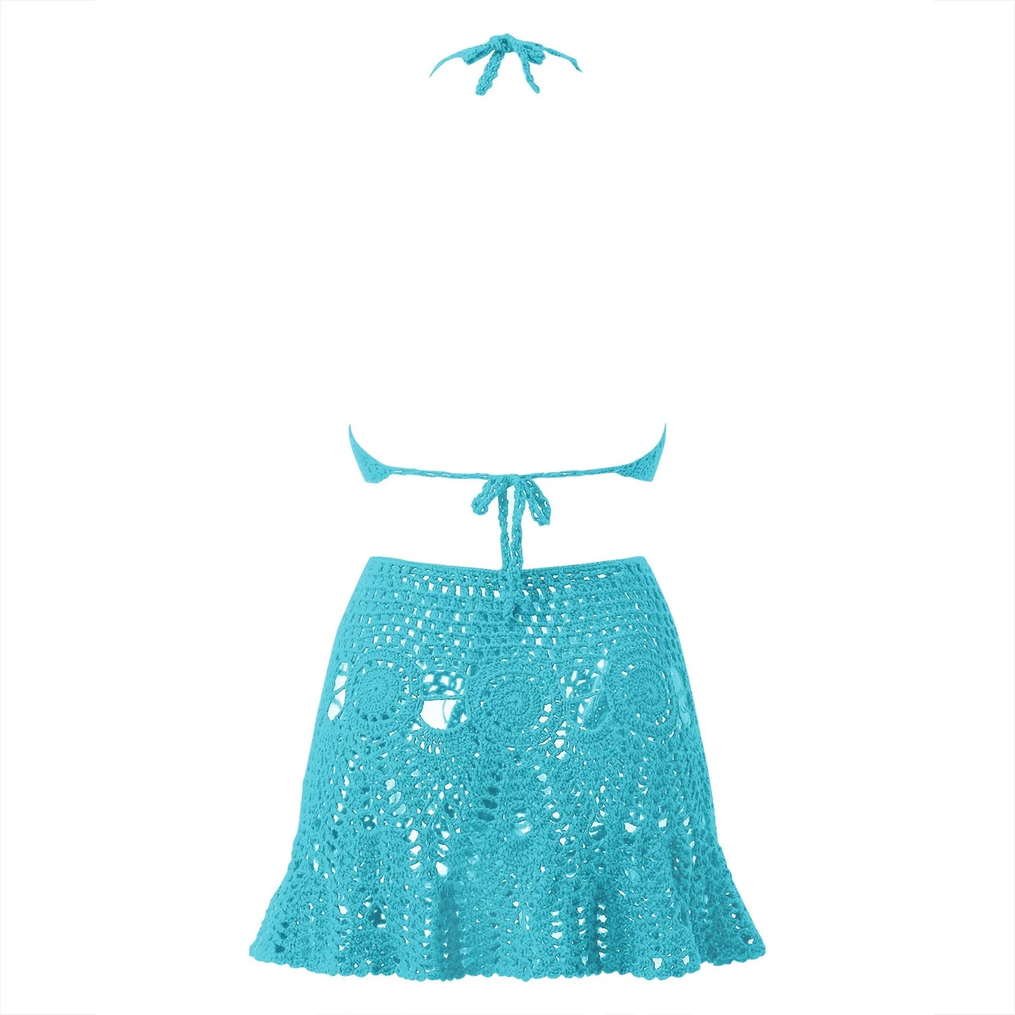 Swimsuit Women Sexy Bikini Set Push-Up Padded Bra Thong Two Pieces Swimwear Beachwear Bathing Suit Femme Hollow Bathing Set