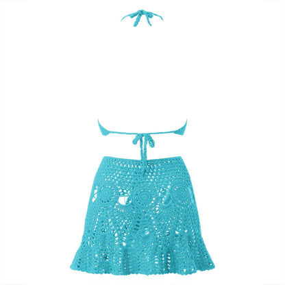 Swimsuit Women Sexy Bikini Set Push-Up Padded Bra Thong Two Pieces Swimwear Beachwear Bathing Suit Femme Hollow Bathing Set