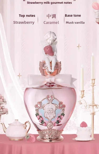Flowerknows Eau de Parfum The Strawberry Cupid Perfume 1.7 oz / 50ml Lasting Women's Floral Gourmand Perfume for Women for Gifts
