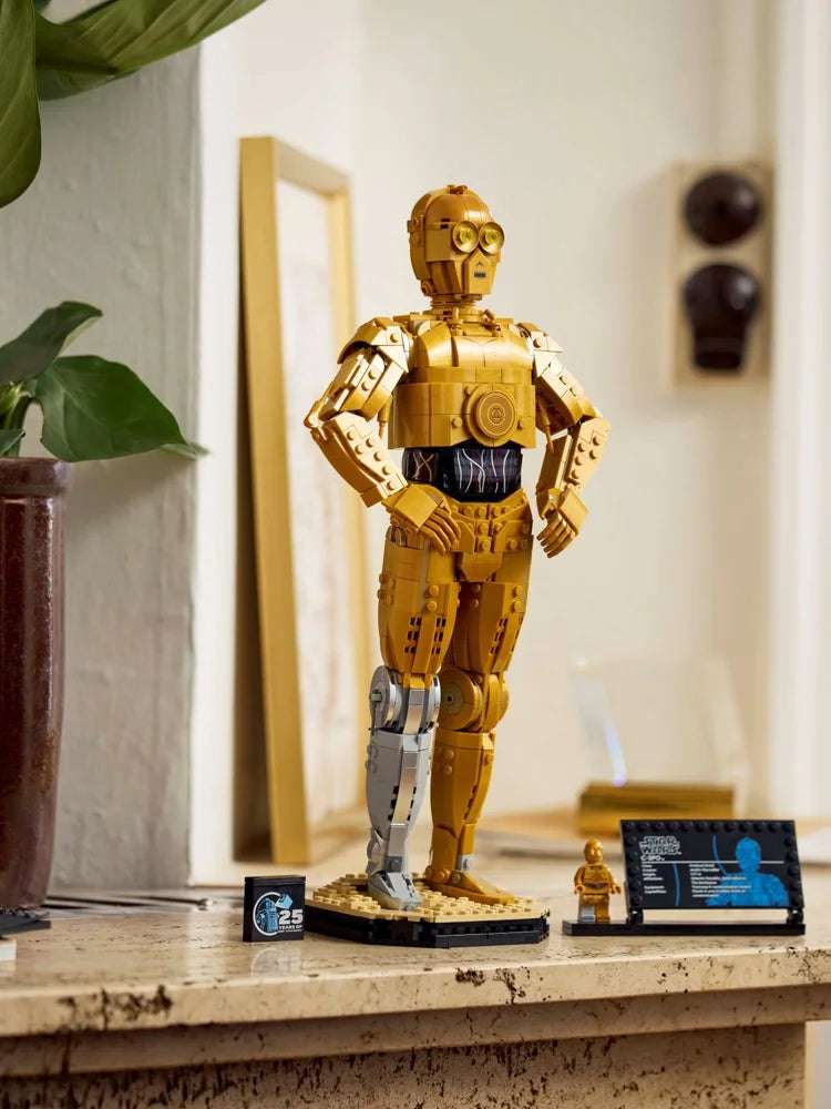 LEGO 75398 Star Wars C-3PO Buildable Droid Figure,Collectible Set,Display Model,Nostalgic Toy Idea for Adults,Fans or Collectors