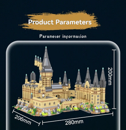 Magic Castle Medieval Architecture Building Set Creative Technical Assembly Bricks MOC Kit Gift Adults Kids Holiday