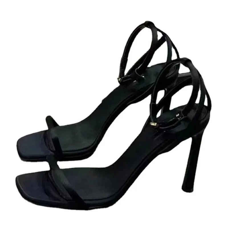 Women's Sandals Summer High Heel 2025 Fashion Elegant High Heel Shoe Open Toe Banquet Shoe Women Shoe Zapatos