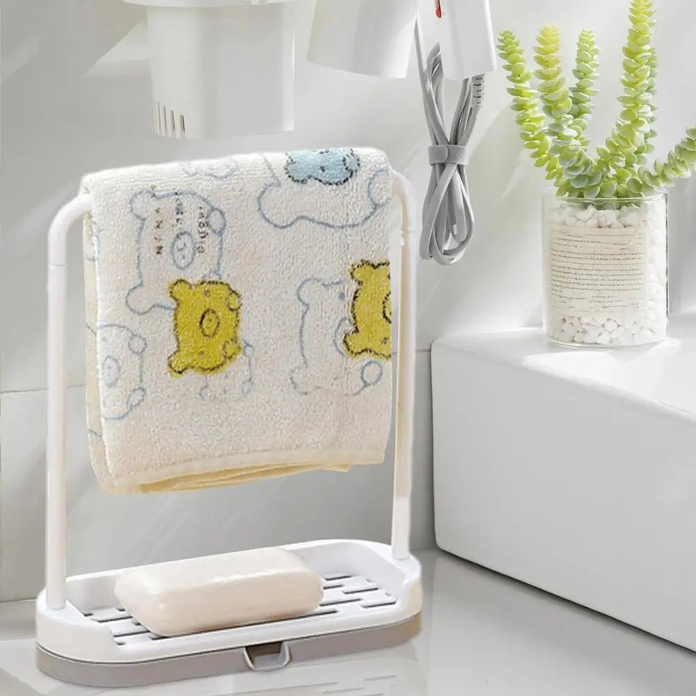 Kitchen Sink Storage Rack Dish Cloth Hanger Towel Organizer Holders Sponge Drain Shelf with Drain Tray household Gadgets