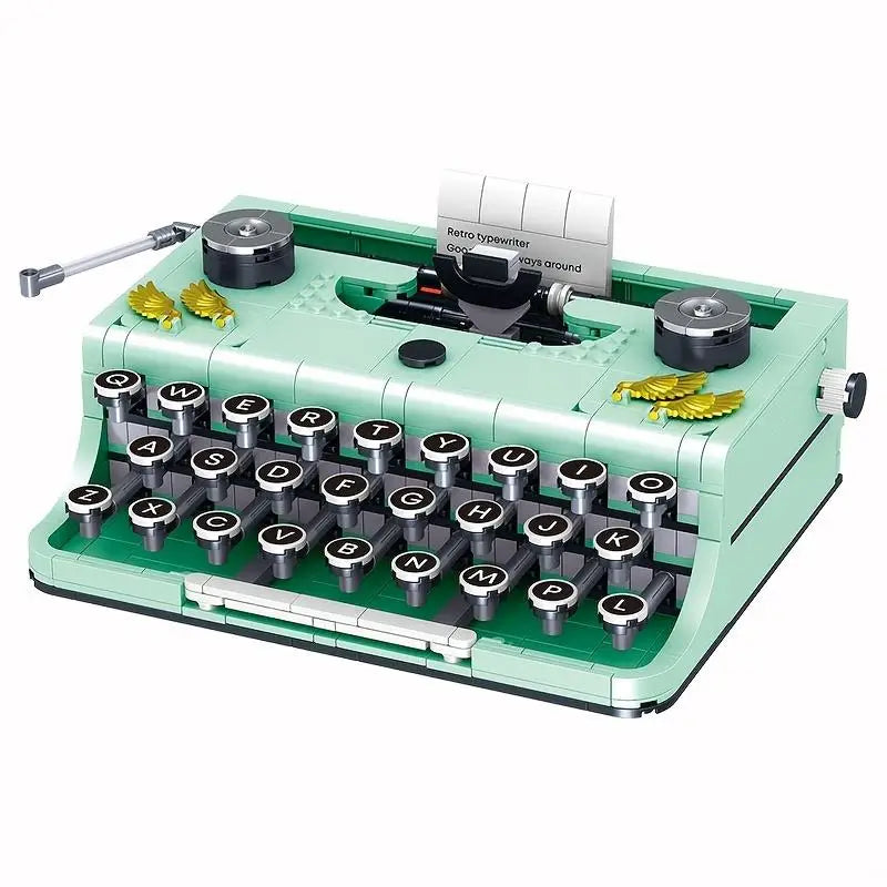 820PCS Typewriter Building Blocks Classic Creative Ideas Machine Retro Micro Building Blocks Toy For Adults Kid Holiday Gifts