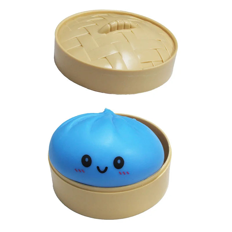Simulation Flash Dumpling Pressure Ball Slow Rebound Soft Pinch Decompression Baozi  modeling stress relief toy birthday Gifts