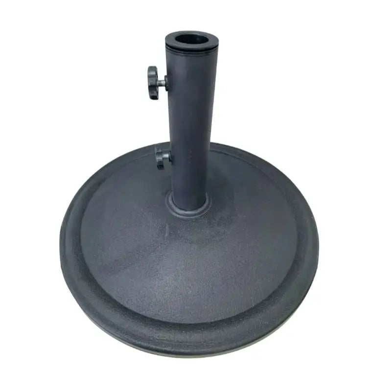 26LB Matte Black Round Umbrella Base for Patio Tables