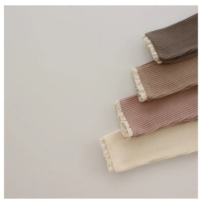 New Infant Patchwork Leggings Cotton Baby Long Pants Toddler Girl Leggings Baby Clothing Autumn Kids Trousers