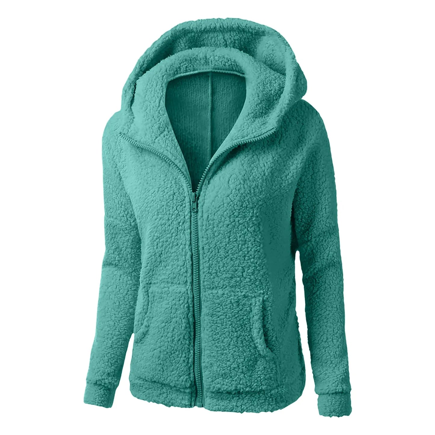 Plush Jacket Women Zip Up Hoodies Lightweight Fleece Lined Fall Winter Coats Comfy Warm Jackets Trendy Rain Jacket Coats