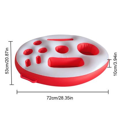 Summer Party Bucket Cup Holder Inflatable Swimming Pool Float Beer DrinkHolder Multifunctional Table Tray Beach Pool Accessories