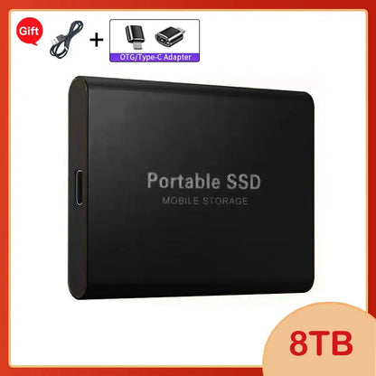Lenovo 1TB External Hard Disk 2TB High-Speed Hard Drive USB3.1 Type-C Solid State Drive Storage Disks for Laptops/Desktop/Mac