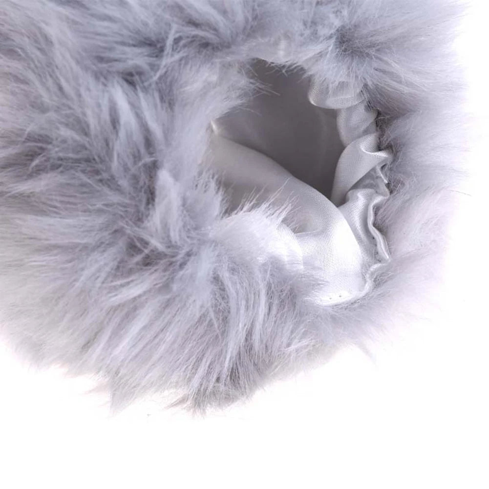 Winter Warm Women Faux Fur Arm Sleeve Soft Elastic Wrist Slap On Cuffs Arm Warmer Plush Thicken Accessories Fashion Coat Decora