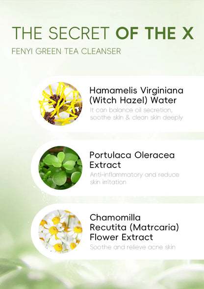 Green Tea Facial Cleanser 50g Skin Deep Cleansing Moisturizing Blackhead Removal Skincare Face Wash Foam Face Cleanser Skin Care