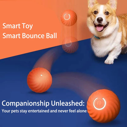 Smart Rolling Jumping Ball Toy Durable Dog Chew Toys Pet Grinding Teeth squeak Balls For Dog Interactive Supplies