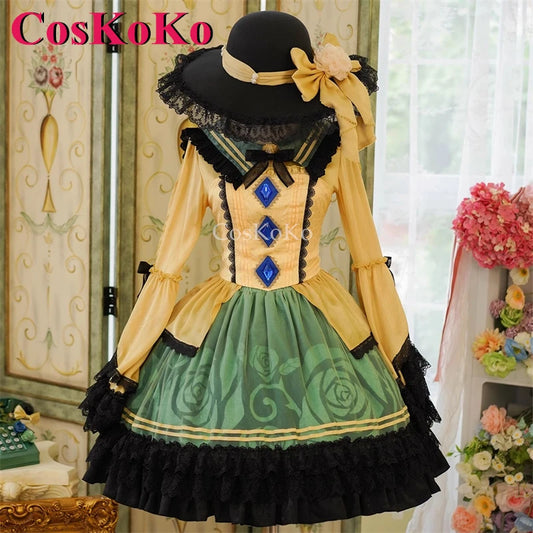 CosKoKo Komeiji Koishi Cosplay Touhou Project Costume Elegant Gorgeous Sweet Formal Dress Halloween Party Role Play Clothing New